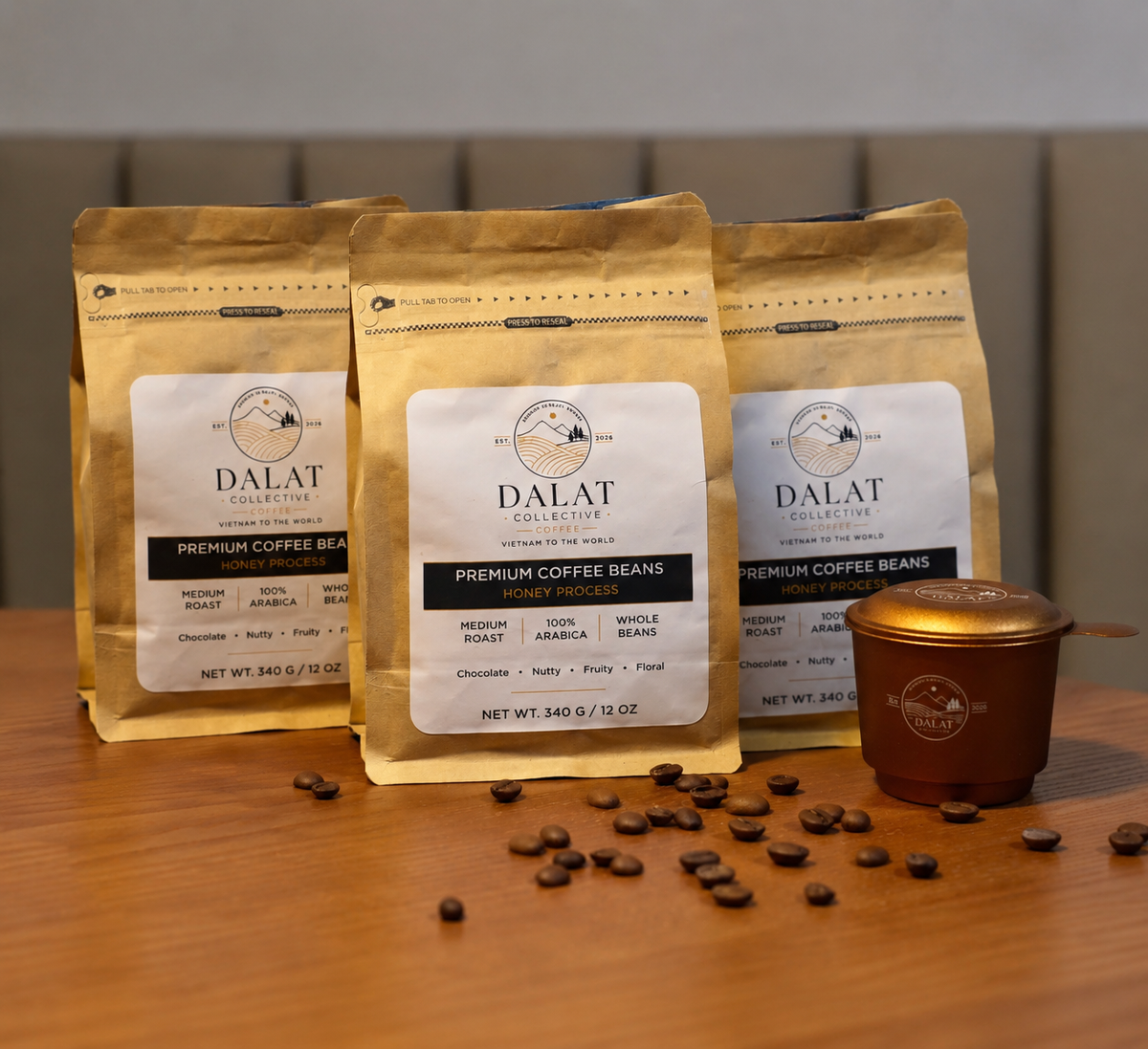 Dalat Collective | No. 01 Heritage Medium Roast | 3-Bag Bundle